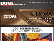 Tablet Screenshot of dogiinternational.com